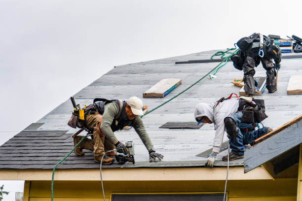 Professional Roofing technician working in Manns Choice, PA